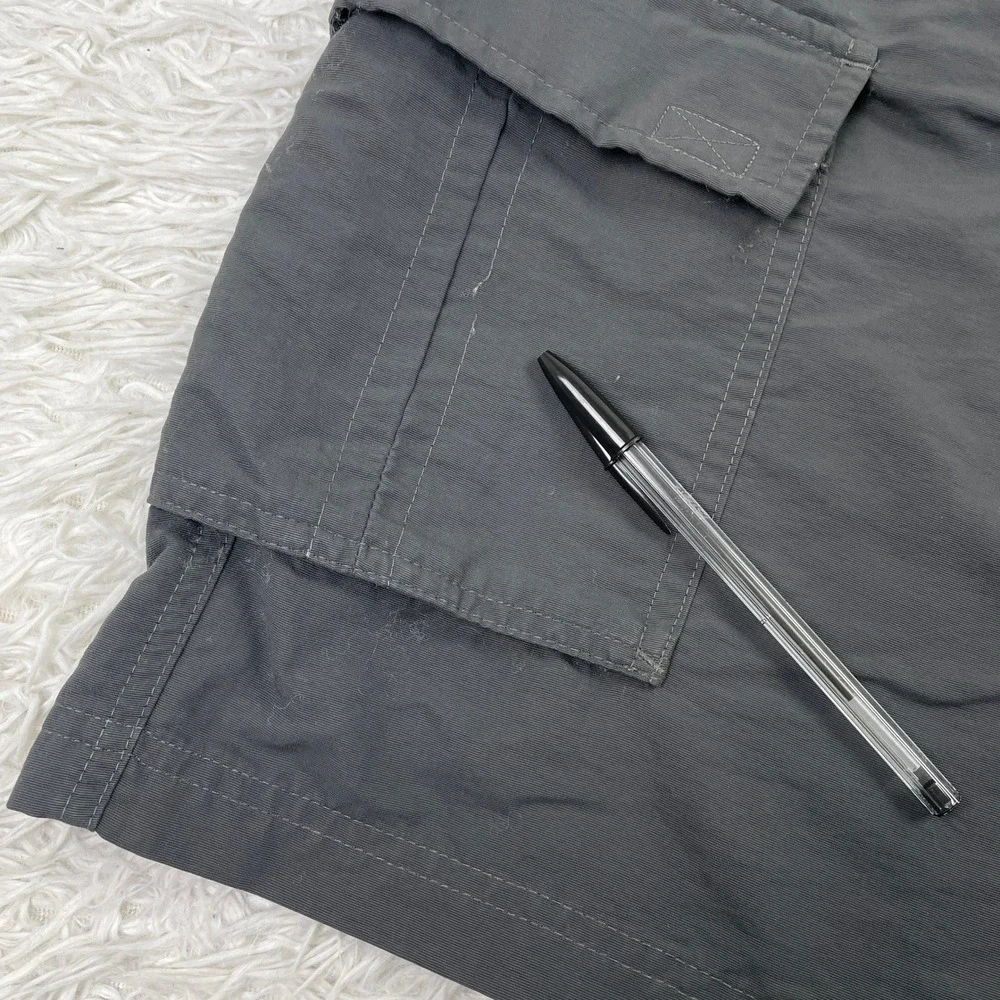North‎ Face Shorts Mens Extra Large Gray Nylon Belted Cargo 40